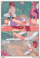 1girls anthro balls breasts comic cum female funkybun furry horsecock masturbation penis tagme