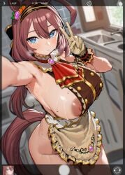 1girls ai_generated animal_ears anthropomorphization eyes female hair legs mihono_bourbon_(umamusume) skin tagme umamusume umamusume_pretty_derby young