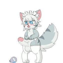 animated anthro changed_(video_game) erection garter_belt garter_straps male male_only milkis2000 potion solo