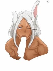 anronsfw31 dark_skin implied_oral my_hero_academia rumi_usagiyama tagme