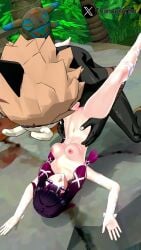 animated black_body black_hair blender columbina_(genshin_impact) defeat defeat_rape defeat_sex defeated defeated_heroine forced genshin_impact hilichurls_(species) interspecies missionary missionary_position outdoors petite raped_by_enemy raped_by_monster raped_female sound submissive tagme thunderanim video