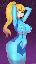 samus aran from metroid by drunkavocado