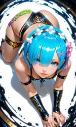 ai_art ai_generated ai_generated_art ai_generated_image aikunoichi anime ass bikini booty bra breasts dynamic_angle dynamic_pose ecchi focus_on_ass hentai huge_ass huge_boobs huge_breast lace lewd lingerie nsfw pantie panties patreon re:zero_kara_hajimeru_isekai_seikatsu rem_(re:zero) rule34 sfw solo_female