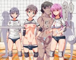 1male 6girls absurd_res after_kiss age_difference ass ass_grab ass_visible_through_thighs aware beautiful_girl before_rape blue_eyes boxers bra bra_lifted_by_another brown_hair bulge censored censored_penis censored_pussy dialogue disinterested emotionless emotionless_female empty_eyes erect_nipples erect_nipples_under_bra erect_penis erection exposed_pussy eyeless_male femsub fingering_another fingering_pussy first_kiss fondling_ass fondling_breast foreshadowing grabbing_ass grabbing_breast grabbing_thigh grey_hair grey_panties groping_ass gym gym_shorts gym_uniform hand_on_hip imminent_molestation imminent_rape japanese_dialogue jikan_teishi_club large_cock lifted_bra lifted_shirt long_hair maledom misogyny molestation molestation_in_public molesting multiple_girls nyuu_(manekin-eko) panties_down pink_hair pulling_shorts_down rapist_and_victim red_eyes saliva_drip shirt_lift shirt_lifted shirt_lifted_by_another shirtless_male short_hair shorts_down sports_bra sports_bra_lift standing text time_stop translation_request twitching_penis unbothered uncaring_female uncaring_rapist volleyball volleyball_net white_bra white_lingerie