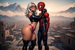 1boy 1boy1girl 1girls ai_generated big_ass big_breasts big_thighs black_cat_(marvel) breasts couple couple_(romantic) couple_love couples curvaceous curvy curvy_figure digital_media_(artwork) felicia_hardy female hips huge_ass huge_breasts huge_thighs kungaara large_ass large_breasts large_thighs legs light-skinned_female light-skinned_male light_skin love lovers marvel marvel_comics mature mature_female peter_parker romantic romantic_couple slim_waist spider-man spider-man_(series) straight superhero superhero_couple superheroine thick thick_hips thick_legs thick_thighs thighs voluptuous waist white_hair wholesome wide_hips wide_thighs