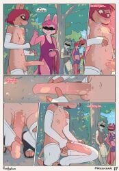 1girls anthro balls breasts comic female funkybun furry horsecock masturbation penis tagme