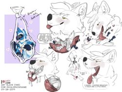 absurd_res anthro avian bird canid canine conditional_dnp condom drooling filled_condom furry grinding_on_tongue hi_res lustylamb macro mammal mawplay micro mouthplay oversized_fellatio oversized_oral penis_on_tongue saliva size_difference slobber soft_vore teasing trapped_in_condom vore wet