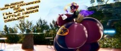 bbw butt_tattoo donkey_kong_(series) huge_ass huge_breasts hyper hyper_ass hyper_breasts jiant101 looking_at_viewer poppy_kong tagme