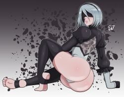 1girls absurd_res android artist_name ass big_ass blindfold bottom_heavy cameltoe female grey_hair hairband high_resolution light-skinned_female light_skin lips nier:_automata pale-skinned_female pale_skin pussy short_hair tagme thick_ass thick_lips thick_thighs truewaifu yorha_2b