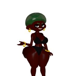ass_cheeks big_ass big_booty big_butt booty_cheeks brazilian_panties bubble_ass bubble_booty bubble_butt butt_cheeks demi_bra kaibernation octoling_girl splatoon