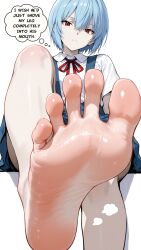 ai ai_assisted ai_generated ayanami_rei bare_feet bare_legs bare_sole bare_soles bare_toes barefoot blue_hair blue_hair_female close-up_feet close_up_feet closeup_feet clothed_female clothed_woman clothing emotionless emotionless_female english english_commentary english_language english_text exposed_feet exposed_leg exposed_legs exposed_sole eyebrows eyebrows_visible_through_hair eyes eyes_open feet feet_fetish feet_focus feet_up feet_worship female female_focus female_human female_only focus_on_feet focus_on_female focus_on_human foot_fetish foot_focus foot_out_of_frame foot_up foot_worship foreshortening from_front from_front_position girl girl_focus girl_only girl_solo hair_between_eyes hi_res high_quality high_res high_resolution highres human human_feet human_female human_focus human_girl human_only human_solo human_woman leg_up legs legs_out_of_frame legs_up looking_at_viewer low-angle_view mouth mouth_closed neopn_genesis_evangelion one_leg_up pov pov_eye_contact pov_feet pov_from_below red_eyes red_eyes_female school_uniform schoolgirl schoolgirl_uniform self_upload sexy sexy_feet sexy_female sexy_focus sexy_girl sexy_pose sexy_woman simple_background sitting sole sole_female sole_fetish sole_focus soles soles_female soles_fetish soles_focus solo solo_female solo_focus solo_girl solo_woman speech_bubble spread_toes stable_diffusion teenage_female teenage_girl teenager text thick_thighs toe-point toe_scrunch toenail_polish toenails toes toes_fetish toes_spread toes_up white_background white_body woman_feet woman_focus woman_only woman_solo wrinkled_feet wrinkled_soles wrinkly_feet wrinkly_soles