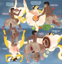 absurd_res anal anal_fluids anal_juice_drip anal_juice_string anal_storage animal_genitalia animal_penis anthro anus apple ass balls banana big_anus big_balls big_butt bodily_fluids bunbun_(bunnyboivicious) catstopher_colombus_(kittykuscell) cavity_storage comic dialogue domestic_cat duo equine_genitalia equine_penis felid feline felis femboy food food_fetish food_insertion food_play foot_in_ass freckled_balls freckled_butt freckles fruit gaping gaping_anus genitals grape hare hi_res honeydew_melon huge_anus huge_balls huge_butt hyper hyper_anus hyper_balls hyper_genitalia improvised_sex_toy kittykuscell lagomorph leporid loose_anus loose_orifice lying male male/male mammal melon on_back onomatopoeia oral orange_(fruit) penis plant presenting presenting_anus presenting_hindquarters rabbit rimming ruined_anus saggy_balls sex slime sound_effects stomping text vein veiny_balls veiny_belly veiny_penis watermelon wide_hips woken_up