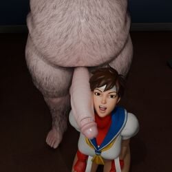 1boy 1girls 3d belly big_belly big_penis blender_render blue_outfit cropped_top exited explicit fat_male fat_man female fortnite hairy_male headband iam_yann large_male looking_at_viewer looking_up low_angle nsfw open_mouth penis penis_erection penis_focus penis_on_face red_collar red_gloves sailor_uniform sakura_(street_fighter) sakura_kasugano sakura_kasugano_(fortnite) seductive_look seductive_smile size_difference street_fighter yellow_ribbon