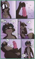 anthro bodily_fluids comic cum cum_on_chest cum_on_face cum_on_self dirty_bunny duo eavesdropping ejaculation electronics female genital_fluids headphones incestuous_fantasy listening listening_to_porn male male/female mammal marissa_keys masturbation penile penile_masturbation procyonid raccoon thought_bubble tommy_keys vaginal_masturbation vaginal_penetration