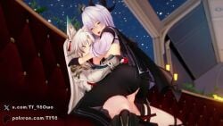 3d animal_ears animated blowjob continue_after_cum cum cum_inside feixiao_(honkai:_star_rail) female futa_on_female futanari honkai:_star_rail honkai_(series) hoyoverse mating_press rough_sex sex sound tagme ty98 video wuthering_waves zani_(wuthering_waves)