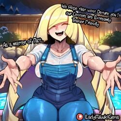 ai_generated caption comic comic_page extended_arm image_set ladyfubuki lusamine_(pokemon) pokemon pokemon_sm