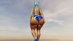 3d brazilian_miku cellulite dark-skinned_female hatsune_miku huge_ass huge_breasts superdougie tagme thick_thighs twerking video walk_cycle