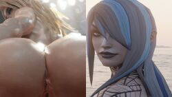 2girls casey_lynch female female_only guitar_hero lesbian_seduce lesbian_seduction pandora_(guitar_hero) seduce seduced seduction yuri