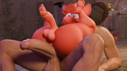 2boys 3d 3d_model 3d_render aidenz anthro balls big_balls big_butt big_penis big_top_small_bottom blender blender_(software) canid canine crazyassfox22 curvy dilf faceless_male fox hairy hairy_balls hairy_legs hairy_male highres human human_on_anthro humanoid_penis imminent_sex legs_up penis png red_body red_hair size_difference small_bottom_large_top tease teasing thick_thighs thighs throbbing_penis uncle_aiden yaoi yiff