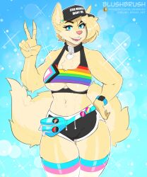 2022 5:6 abs absurd_res accessory anthro biceps big_tail bird_dog blonde_hair blue_eyes blush_(blushbrush) blushbrush breasts bulge canid canine canis clothing collar collar_tag domestic_dog english_text fanny_pack flag_print fluffy fluffy_chest fluffy_ears fluffy_hair fluffy_tail fur furry furry_ears furry_only furry_tail gender_symbol gesture glistening glistening_body glistening_eyes glistening_skin golden_retriever gynomorph hair happy hasbro hat headgear headwear hi_res highres hunting_dog legwear lgbt_pride magic:_the_gathering mammal medium_breasts meme meme_clothing multicolored_body multicolored_clothing multicolored_fur multicolored_legwear multicolored_stockings multicolored_thigh_highs multicolored_topwear muscle_tone muscular neck_tuft original original_character pansexual_pride_colors pattern_clothing piercing pin_accessory pin_button pride_color_accessory pride_color_clothing pride_color_legwear pride_color_stockings pride_color_thigh_highs pride_color_topwear pride_colors pride_pin progress_pride_colors rainbow_pride_colors retriever shiny_abs simple_background smile solo stockings striped_clothing stripes text text_on_clothing text_on_hat text_on_headwear thick_thighs thigh_highs toned toned_stomach topwear transgender_pride_colors tuft two_tone_body two_tone_fur underboob undercut v_sign wide_hips wizards_of_the_coast wolf women_want_me_fish_fear_me yellow_body