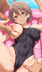 sakuramori kaori from idolmaster by baji toufuu (bajitohfu)