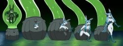 absurd_res anthro arianna_altomare artificial_birth birth birth_pod bodily_fluids bubble clone_birthing cloning_device cloning_machine cloning_tank containment_tube curled_up dripping eeveelution emerging female generation_4_pokemon genital_fluids glaceon green_liquid hi_res incubation laboratory laboratory_equipment laboratory_glassware latex liquid_latex looking_pleasured mewtwo_clone_machine nintendo pod pokemon pokemon_(species) pokemon_the_first_movie scientific_instrument sequence slime stasis_chamber test_tube tube vaginal_fluid_drip vaginal_fluids whitephoenix52