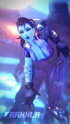 female fraxxlr from_behind monster overwatch overwatch_2 widowmaker