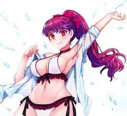 1girls atlus bahongas breasts female female_only kasumi_yoshizawa persona persona_5 red_eyes red_hair solo swimsuit yaoto