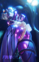 3d facehugger female fraxxlr from_behind overwatch overwatch_2 widowmaker