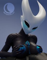 3d 3d_render boobjob breasts breasts_out eclipse3d hollow_knight hornet_(hollow_knight) paizuri titfuck titjob video_game video_games