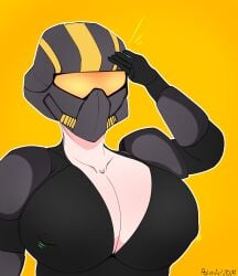 big_breasts female helldivers_2 polxnart_(artist)