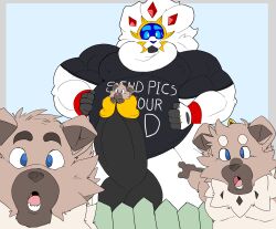 absurd_res anthro belly cock_vore generation_7_pokemon genitals group hi_res legendary_pokemon male male/male mc_morrales muscular nintendo penile penis pokemon pokemon_(species) rockruff soleo's_brother solgaleo vore