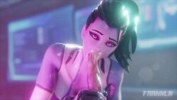 1girl 1girls 3d amelie_lacroix animated black_hair blowjob breasts clothing female fraxxlr glowing_eyes long_hair mp4 no_sound open_mouth oral overwatch overwatch_2 penetration pink_tentacles sex shorter_than_30_seconds shorter_than_one_minute tentacle tentacle_grab video widowmaker