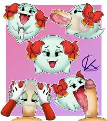 blowjob bodily_fluids boo_(mario) chaotickentro cum cum_in_pussy cum_inside disembodied_hand drooling duo fellatio female genital_fluids genitals hi_res human humanoid lady_bow licking male male/female mammal mario mario_(series) multiple_poses nintendo not_furry oral paper_mario penile penis penis_lick pink_background pose pussy saliva sex simple_background snaggle_tooth sphere_creature spread_pussy spreading tongue translucent translucent_body