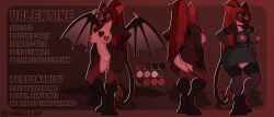 absurd_res anthro ass bat big_breasts big_butt bottomwear breasts clothing female hair hi_res legwear long_hair mammal nipple_piercing nipples piercing ponytail skirt smile smirk solo stockings tenkellyart thick_thighs wide_hips wings