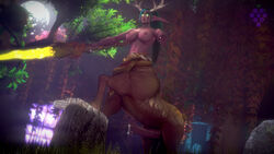 1futa 3d absurdres animal_genitalia animal_genitalia_on_humanoid antlers areolae balls breasts centaur cervid_taur cum deer_taur dickgirl dryad erection facial_markings facial_tattoo faylen_(sweetgrapes) flared_penis futa_only futanari glowing_eyes green_sclera highres holding_weapon horsecock horsecock_on_humanoid huge_cock intersex long_ears looking_at_viewer nature nipples penis pointing pointy_ears precum solo solo_futa source_filmmaker spear staff sweetgrapes0101 taur testicles tree warrior weapon world_of_warcraft