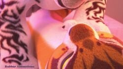 3d_animation bound female female_focus furry kung_fu_panda laying_on_back laying_on_bed master_tigress no_breasts no_humans sex sound tagme tigress video