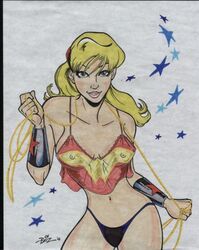 1girls 2005 artist_request cassie_sandsmark dc dc_comics female female_only smooth_skin solo tagme teen_titans wonder_girl wonder_woman_(series)