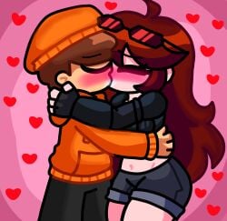 agent_gf_(friday_night_funkin) auburn_hair cheating cheating_(relationship) cheating_female cheating_girlfriend fnf fnf_mods friday_night_funkin friday_night_funkin_mod girlfriend_(friday_night_funkin) incident:012f kissing love lovers naranjito_chuy naranjitochuy netorare ntr self_insert youtube youtube_hispanic