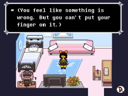 1girls accurate_art_style alternate_body_type alternate_breast_size alternate_costume alternate_universe bed bedroom bedroom_background bedroom_setting big_breasts breasts chair cleavage cleavage_window deer_horns deltarune deltarune_au deltarune_chapter_4 dildo dildo_on_chair eyes_covered fake_horns female female_focus female_only hair_over_eyes huge_breasts human human_female human_only kris_(deltarune) kris_female_(deltarune) noelle_holiday noelle_holiday_(cosplay) nsfwfromd pixel_art self_upload skirt solo solo_female solo_focus source tagme text thick_thighs undertale_(series) undertale_au video_game_character video_game_franchise watermark yellow_skin