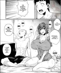 acting_innocent almost_caught clueless_male cum_leaking_out_of_pussy cum_on_bed cum_pooling cum_through_panties dripping_pussy female fuetakishi implied_creampie implied_cum_inside implied_impregnation implied_sex male oblivious pretending pussy squirting_cum_from_pussy squirting_through_clothes trying_to_cover_up