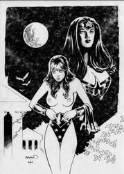 2006 dc dc_comics donna_troy female monochrome paul_renaud straight_hair teen_titans wonder_girl wonder_woman wonder_woman_(series)