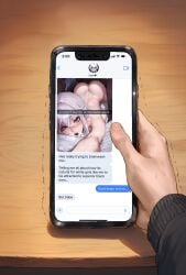 1girls 2boys ai_generated aipotions cheating cuckold cuckold_pov dark-skinned_male dark_skin english_text female femdom from_behind interracial male pov text