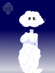 background big_breasts blush breasts cloud cloud_humanoid clouds expressionless female female_only naked_female nipples oc original_character reference_image roblox roblox_avatar robloxian self_upload stomach toastedbuttr