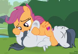 10s 2019 animated balls collaboration cutie_mark equid equine female friendship_is_magic hair hair_on_head horse justis loop male mammal my_little_pony penis rumble_(mlp) scootaloo_(mlp) sex shutterflyeqd straight