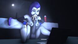 1futa 3d ahegao areolae autofellatio autopaizuri balls breasts cum cum_in_mouth cum_in_own_mouth cum_inside dc dc_comics dickgirl erection futa_only futanari huge_cock intersex long_penis mostly_nude nipples nude paizuri penis purple_penis purple_skin rachel_roth raven_(dc) sgtnewsboy solo solo_futa source_filmmaker teen_titans testicles watching_porn