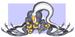 animal_related aseysh ass balls belly claws dragon european_mythology feral genitals gray hi_res invalid_tag male mythological_creature mythological_scalie mythology nsfw orange pawpads paws penis scalie solo tail western_dragon white wings