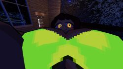 3d big_breasts breasts cleavage female huge_breasts nyx_crabbing thick_thighs vrchat vrchat_avatar wide_hips