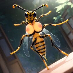 ai_generated big_breasts feral insects solo_focus wasp