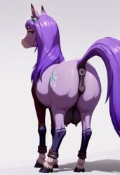 1girls 2024 above_average_crotchboobs ai_generated anus ass carnivalecloudmuncher crotchboobs equid equine equine_anus equine_genitalia equine_pussy female female_only feral feralized furrification furry horse looking_at_viewer looking_back mammal mejiro_mcqueen_(umamusume) nude ponut presenting_hindquarters pussy raised_tail rear_view self_upload solo solo_female standing tagme tail umamusume umamusume_pretty_derby